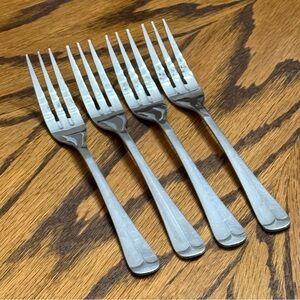 Vollrath Vol 1 Flatware Silverware Dinner Forks Stainless Set Of 4